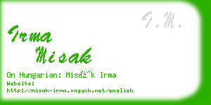 irma misak business card